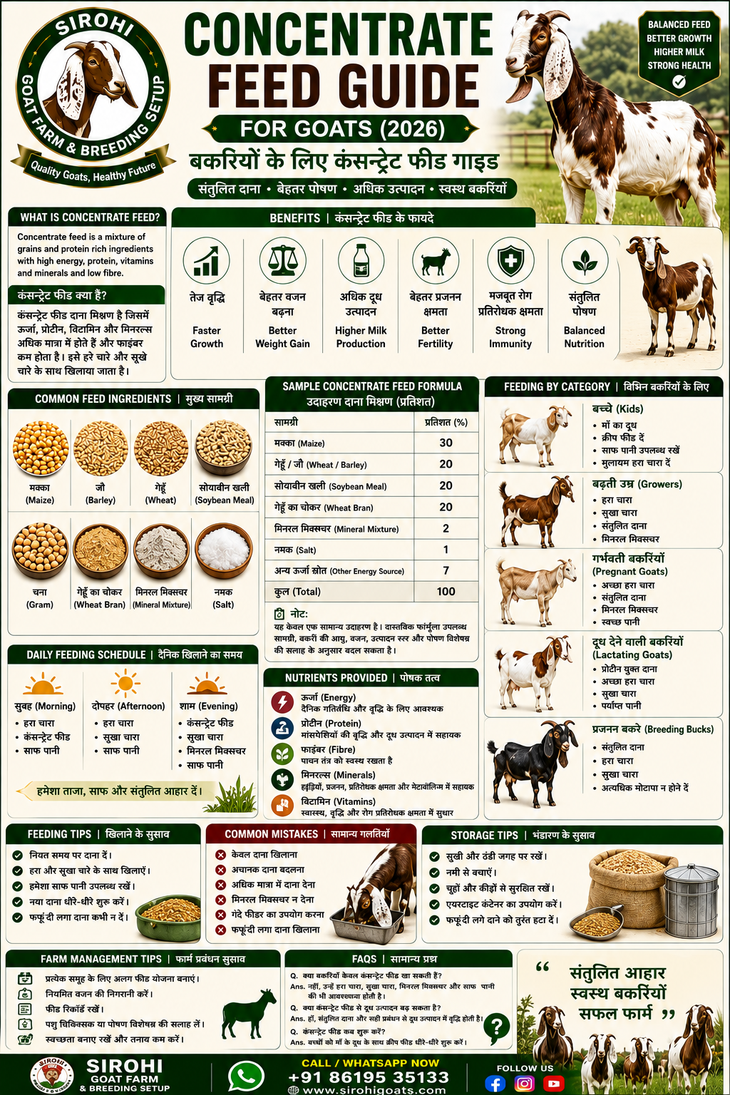 Concentrate Feed Guide for Goats (2026)